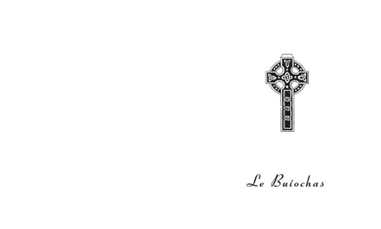 Celtic Cross with Irish Wording on Front