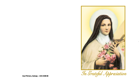 Saint Theresa of the Little Flower - Thank You Card