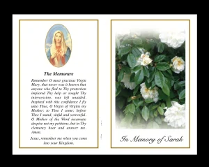 Sarah Melia Mem Card