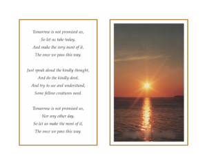 Sun Go Down On Galway Bay Mem Card